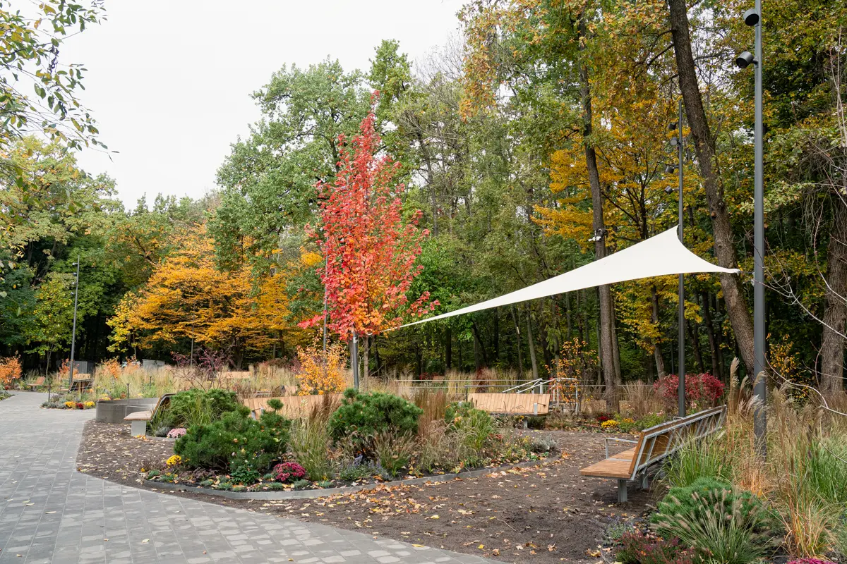 Therapeutic garden at the VDNG w Kijowie